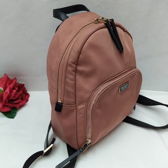 Kate Spade New York Brown Nylon Zipper Closure Top Handle Backpack main image 9